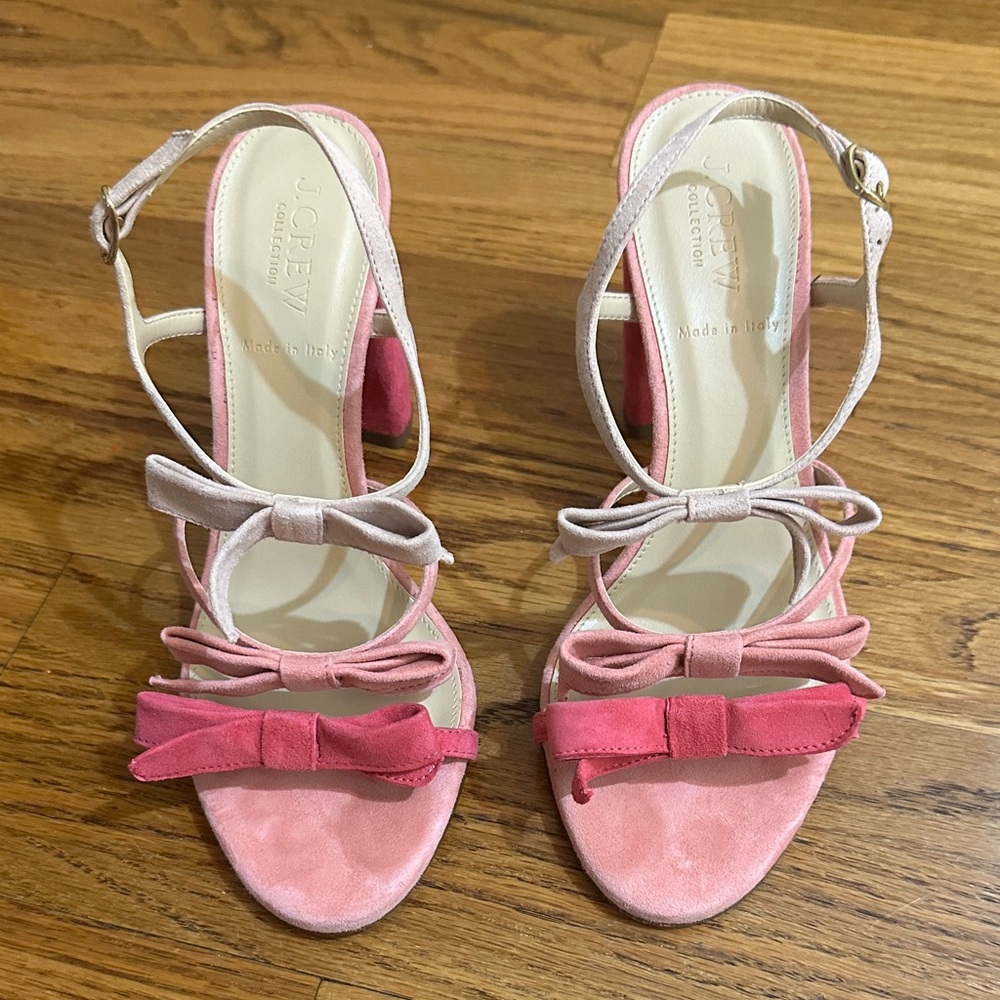 🛍️SALE🛍️ J Crew Stella Bow Heels | Sandals - Picture 2 of 5